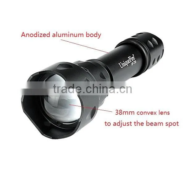 Osram LED uf-t20 ir led hunting flashlight torch 850nm with convex lens 38mm