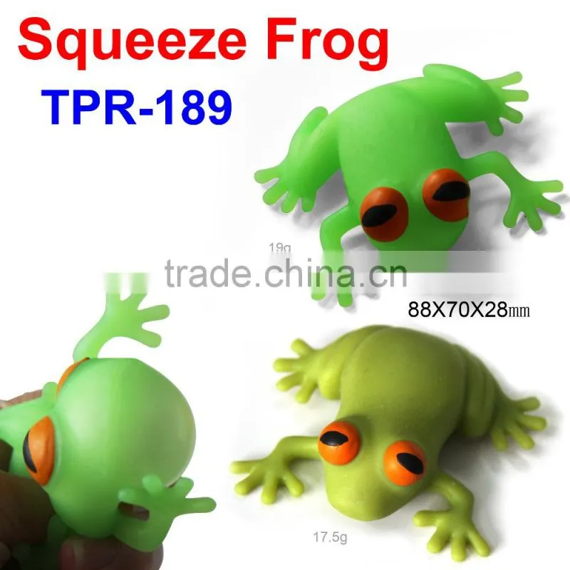 Soft Plastic Squeeze Frog Toys