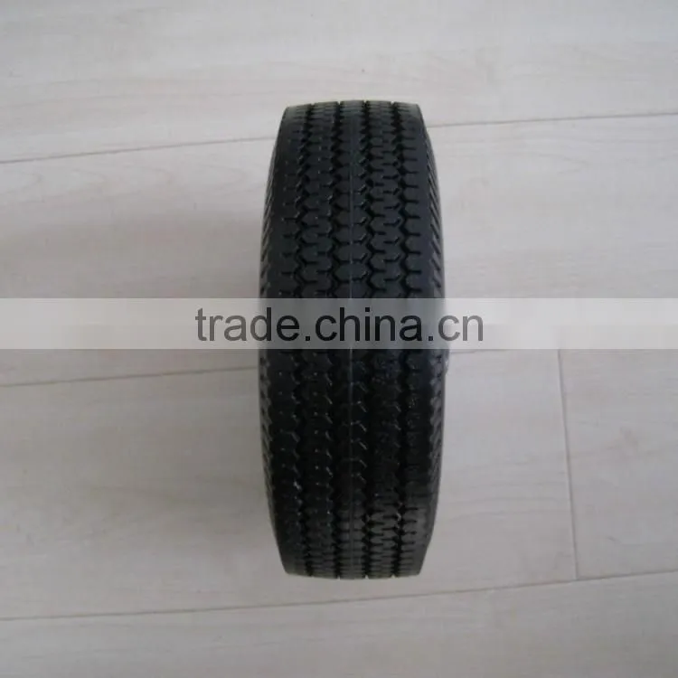 410/3.50-4 steel rim hand trolley PU rubber wheel