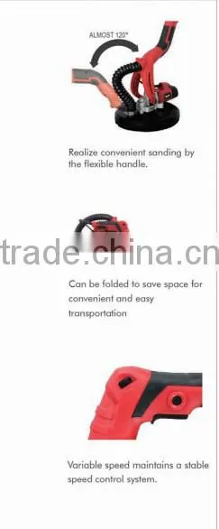 820301 NEW design variable speed flexible handle drywall sander front positioned motor