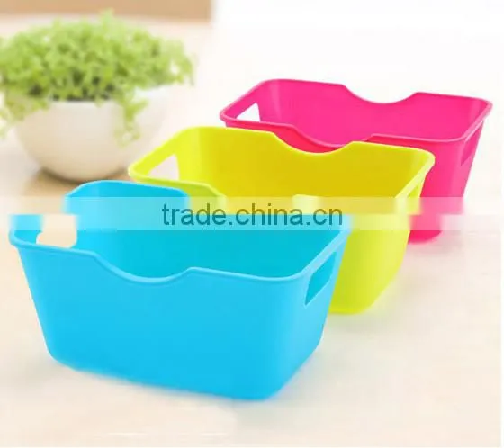 Mini Wholesale Candy Color 3 piece plastic storage box for home decoration/custom plastic stroage box/plastic storage box