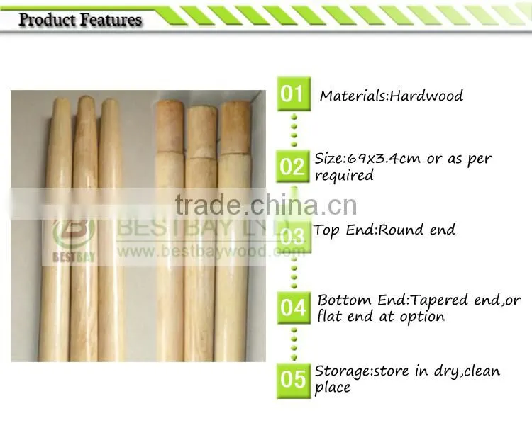 Factory sell wooden shovel handle 120cm