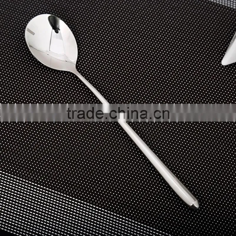 LFGB stainless steel kitchen utensil korea round spoon HT62