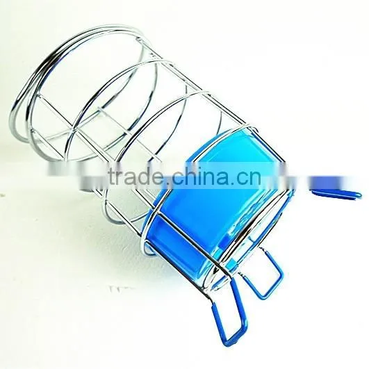 43021 Steel Wire Sink Basket Cutlery Holder Cooking Utensils Storage Kitchen Rack