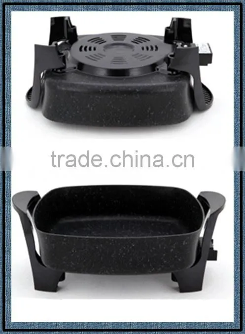 mini electric non-stick frying pan griddle fan