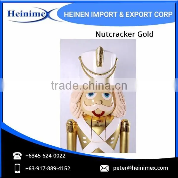 Decorative Nutcracker Gold Statue - Perfect Gift Option
