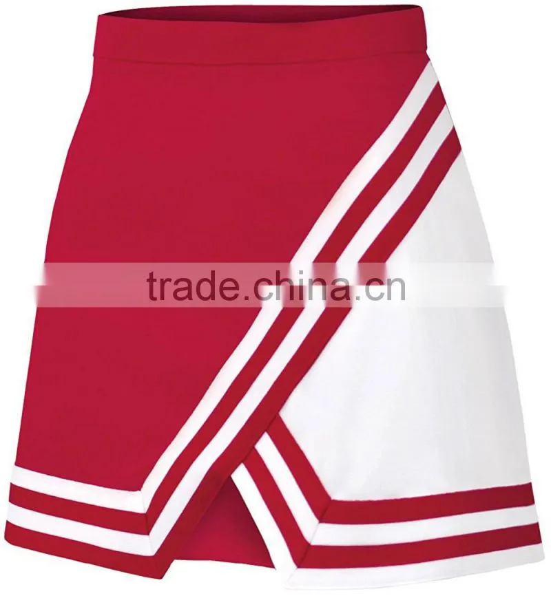 Womens Double-Knit Panel A-Line Cheerleading Uniform Skirt Custom Cheap Wholesale Cheerleading Uniforms