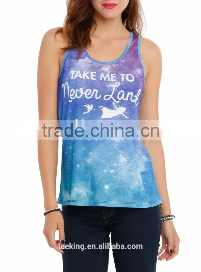 fashion sexy girl full sublimation tank top