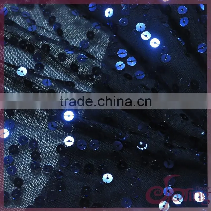 6.75mm scattered sequin pattern on the tulle mesh