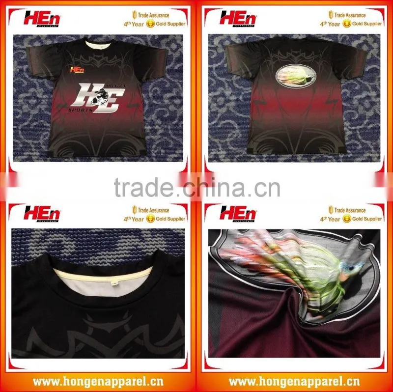 HongEn Apparel Sublimated bass fishing t shirts pro fishing shirt long-sleeve fishing shirts