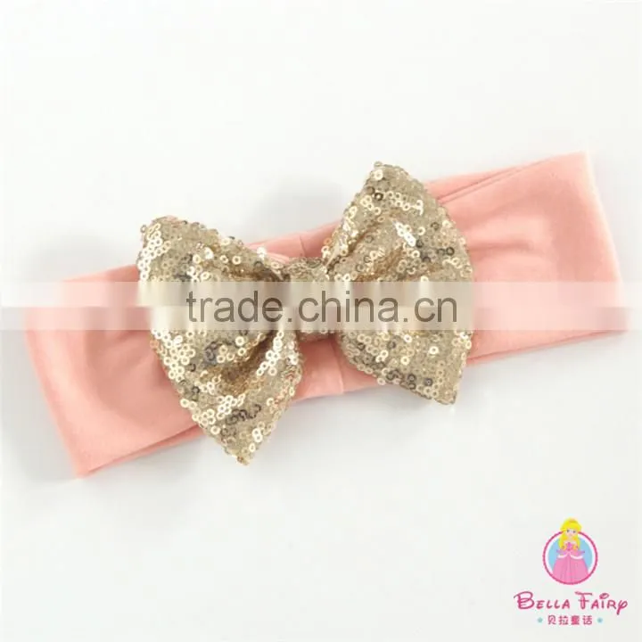 Fancy baby headbands Baby girl flower printed cotton headband