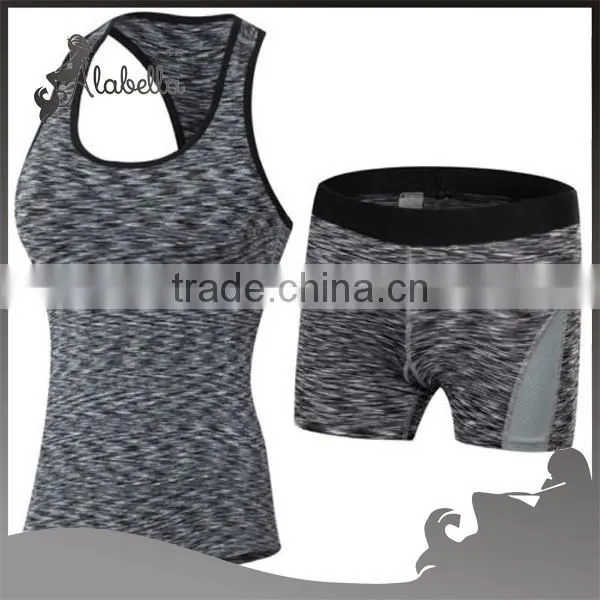 2 pcs fashion yoga gym bodybuilding fitness sports wear set clothing for women