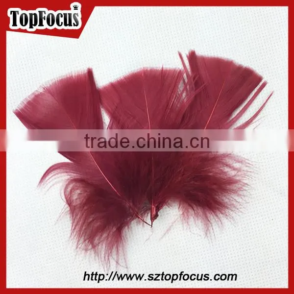 China cheap dyed high filling power artificial flat white turkey down feather