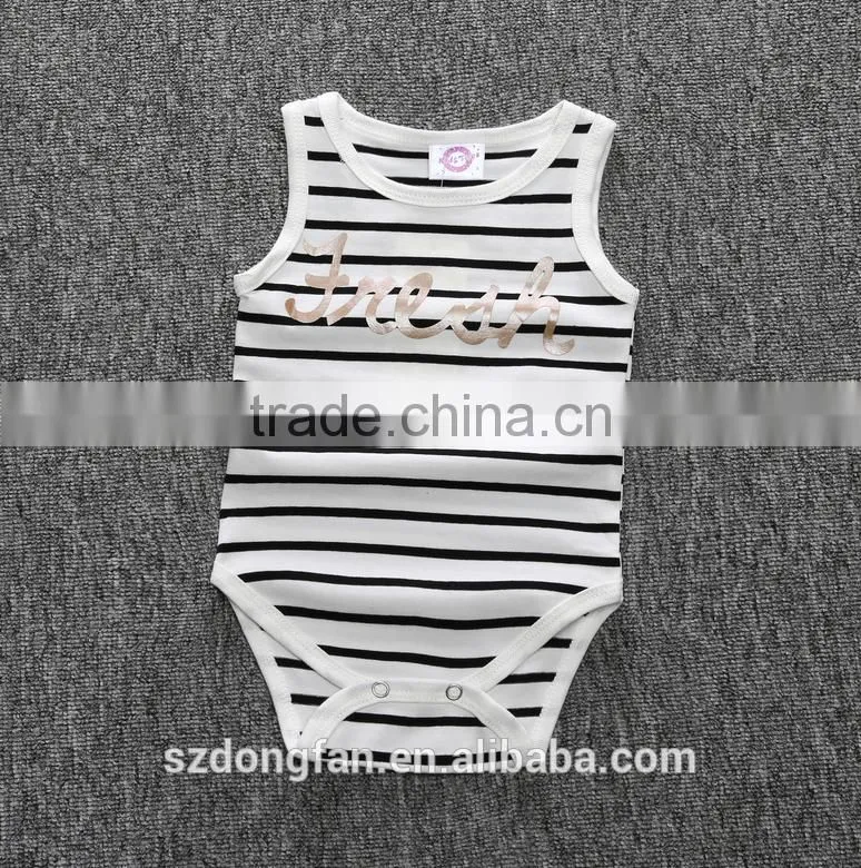 Wholesale Newborn Baby Clothes Summer 100% Cotton Breathable Baby Romper