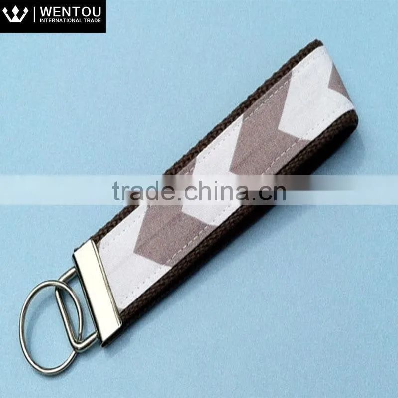 Personalized Monogram Chevron Key Fob