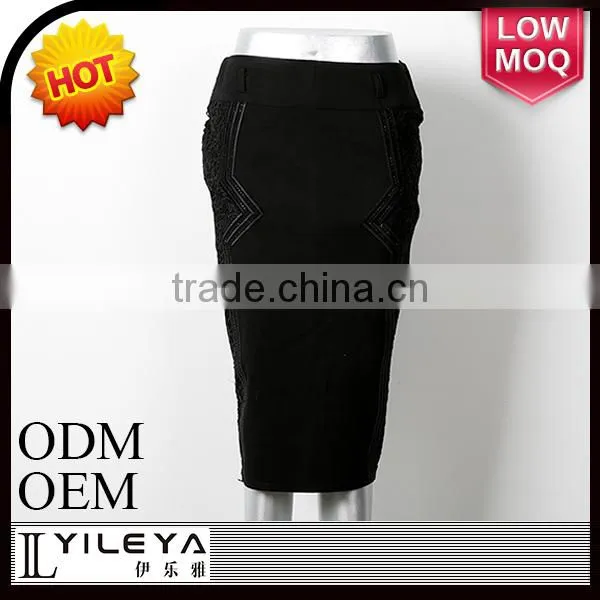 new design elastic narrow high waist fashion denim skirt