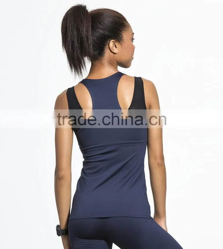 Hot Sale Yoga Wear Sleeveless Tank Top Fitness & Body Building Women Sport Crop Tops