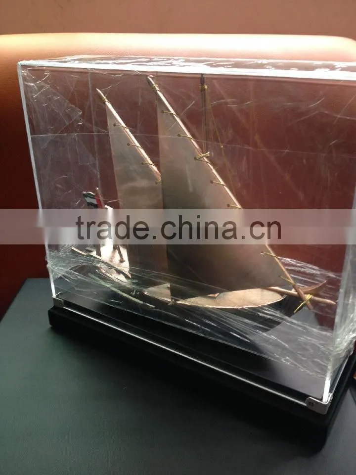 Wooden arab dhow for company gift
