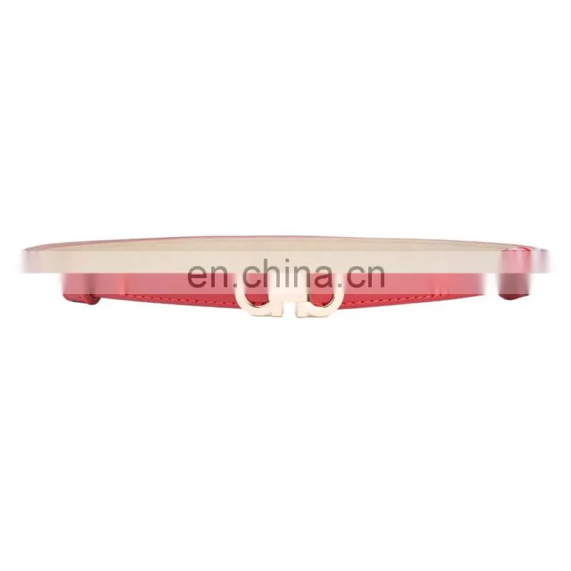 Grace Karin Women Ladies Girls Adjustable Thin Skinny Polyurethane Leather Waist Belt CL010483