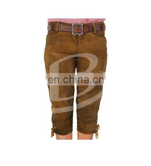 Damen Lederhosen,Bavarian Kurze Lederhosen,Bavarian Lederhsoen, Herren Kniebundhosen