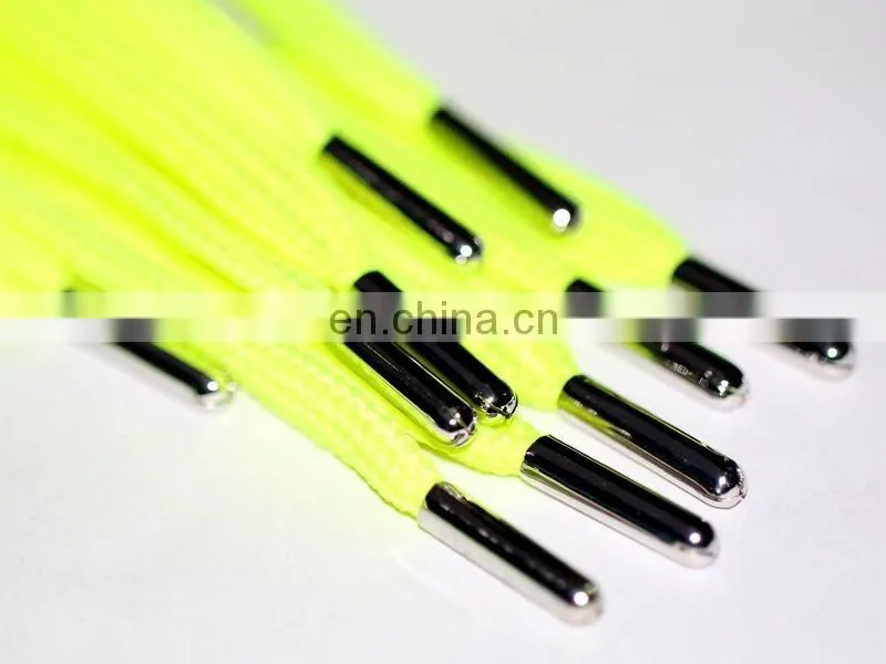 Hot selling reflective tape braided 3m shoelace with silver aglet