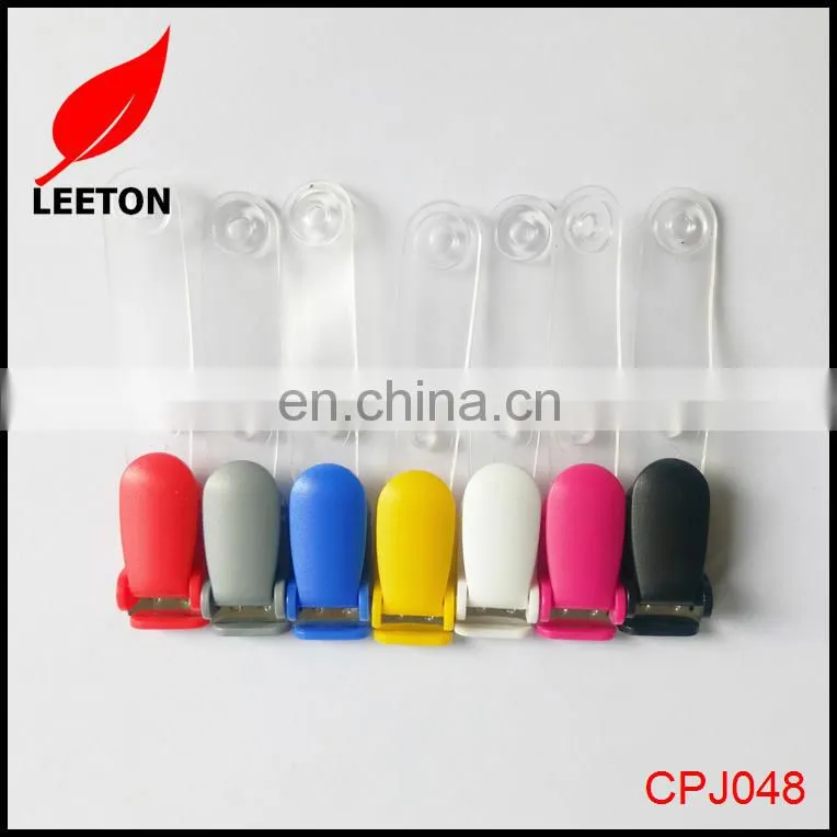 Factory supply colorful plastic name ID badge clips