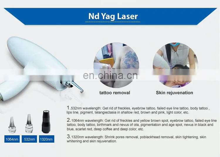 OPT ND YAG LASER RF Beauty Machine Elight Multi-functional Tattoo Removal Hair Removal