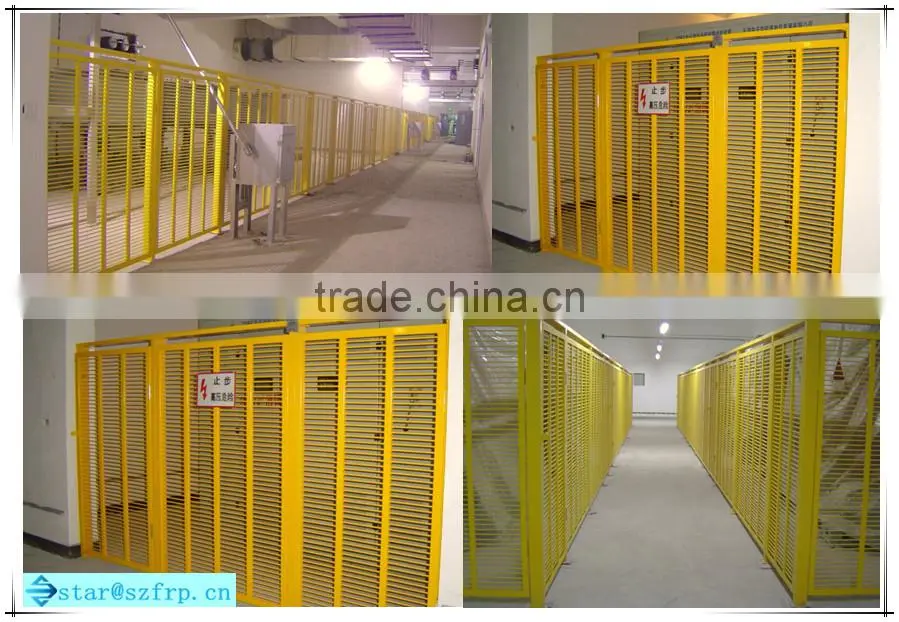 Glass fiber reinforced plastic FRP guardrail