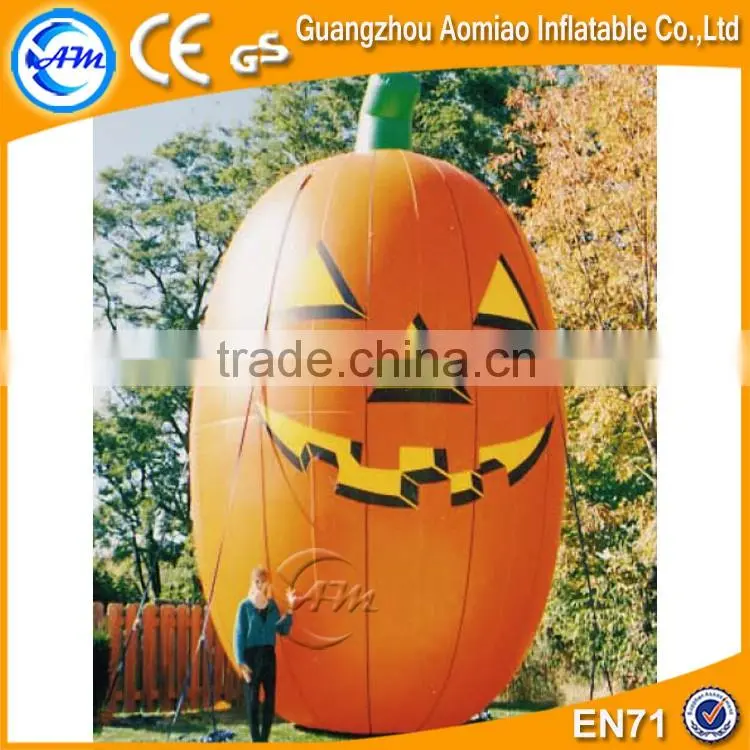 Outdoor halloween decoration inflatable pumpkin yard led lighted decoration