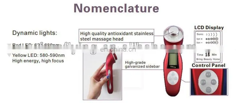 Superior Ultrasonic Skin Rejuvenation Galvanic Photon 3MHZ Beauty Machine