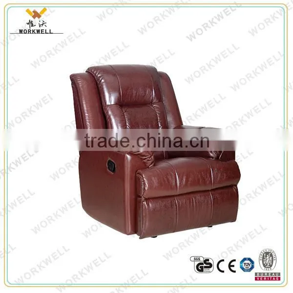 WorkWell classical vibrator electric lift motor PU leather recliner sofa Kw-Fu48
