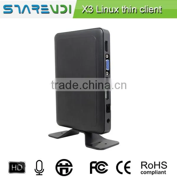 cheap multi users pc station dual core linux embedded server based pc for cyber cafe