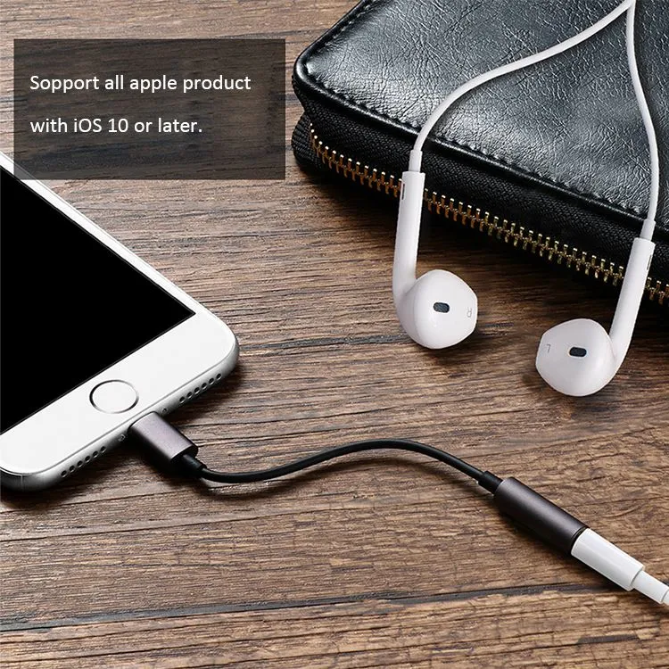 Phone 8pin to 3.5mm audio jack converter Charging Adapter Cable For iPhone 7/8/x