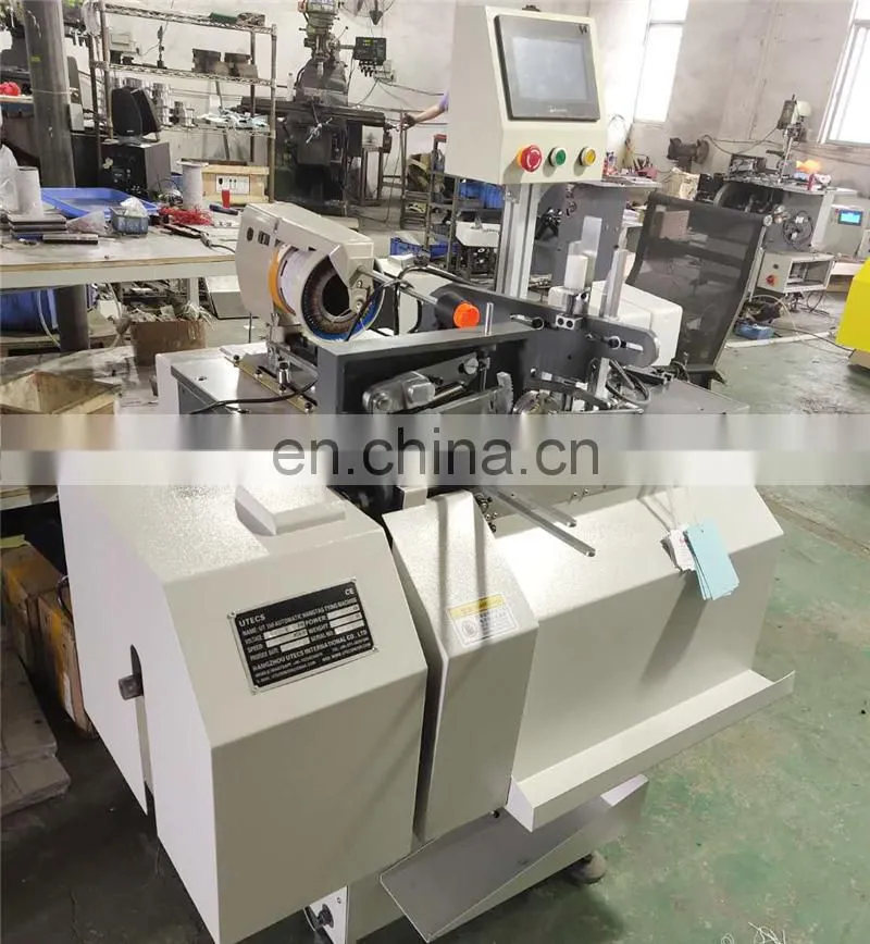 UT150 Automatic Perfume bottle Hang tag Tyer Tying Machine, hand card string loop binding machine