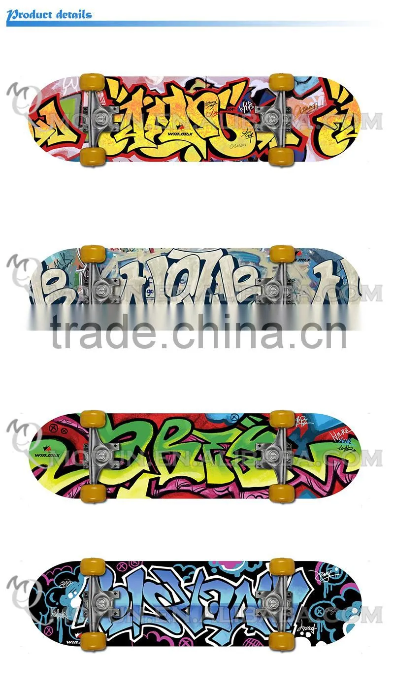 MINI QUTE Outdoor Fun & Sports 4 color plastic funny kids boy children scrawl longboards skateboard educational toy NO.WME05015