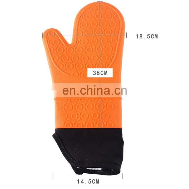 Silicone Oven Glove Silicon Gloves for kitchen Waterproof Heat Resistant BBQ Glove