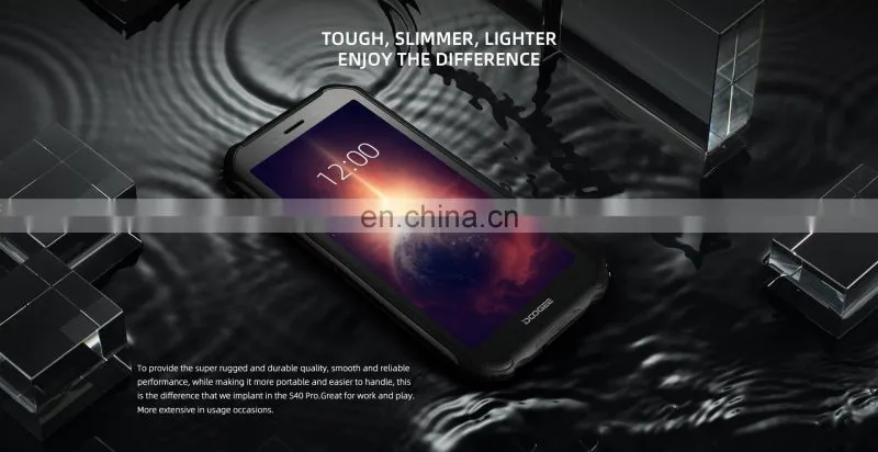 Wholesale DOOGEE S40 Pro Smartphone 5.45'' HD+ IPS Screen 4GB+64GB 13MP+2MP Rear Camera 4650mAh Large Battery Android 10.0