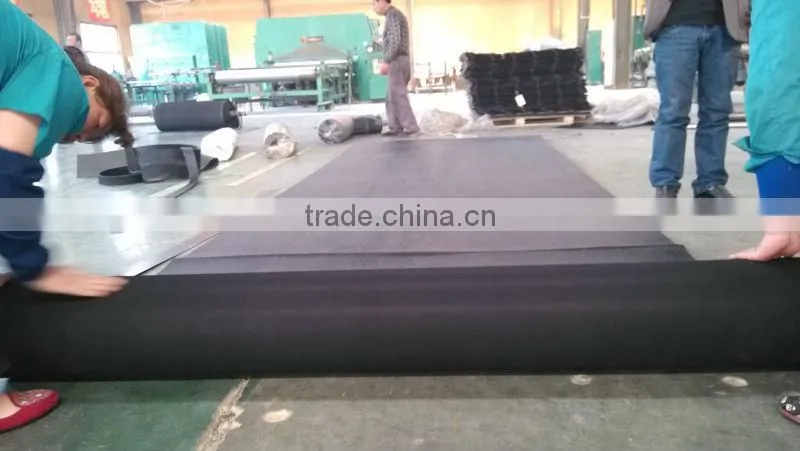 Wide & fine ribbed Anti-slip rubber mat