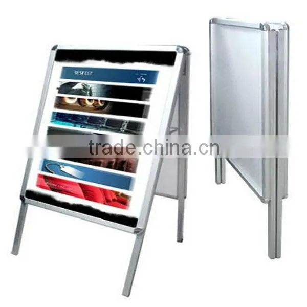 Aluminum Poster Stand,Double Sided Floor Standing Poster Frame