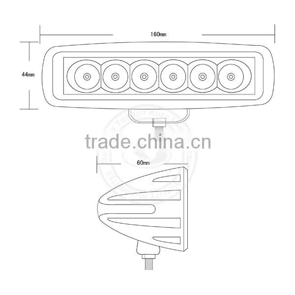 NEW 6.3" 18W ATV Motor LED Light Bar