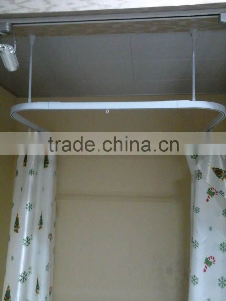 Bathroom Square Corner Rod Adjustable Shower Rod (8050)