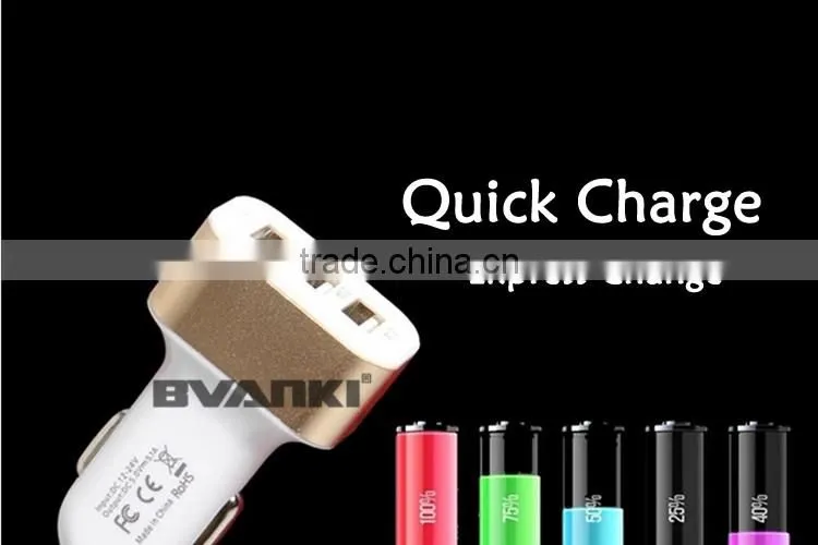 2016 new QC2.0 Quick Charge 3-port USB Car Charger, for iphone 6 Portable Charger, Universal Car charger mobile for Car Adapter