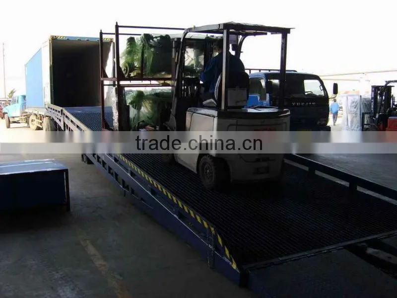 8T Mobile hydraulic yard ramp/loading dock ramp leveler