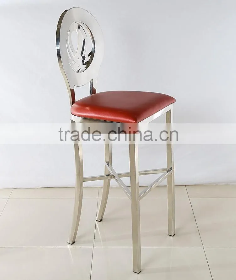 High-grade stainless steel bar furniture bar chair