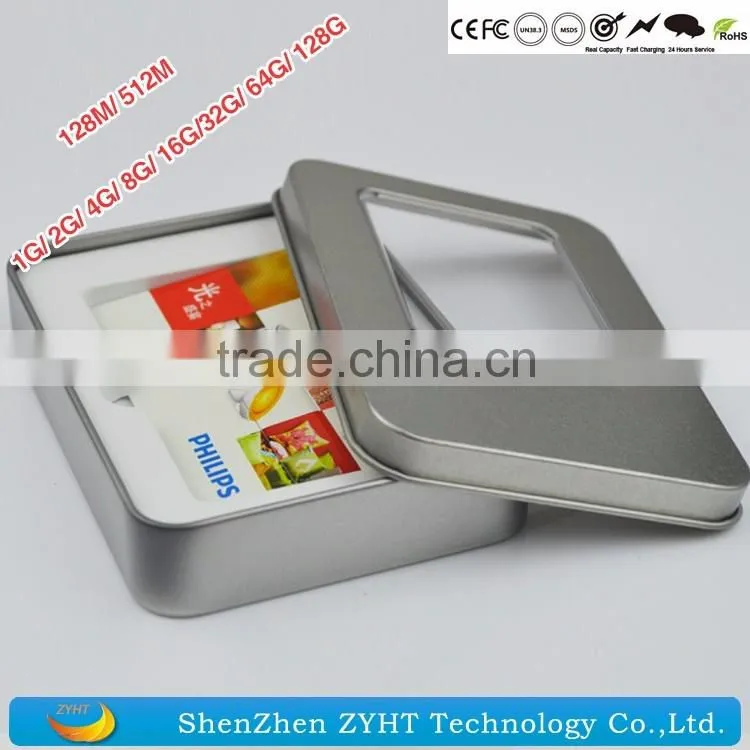 Custom Promotional USB Drives credit card 1g 2g 4g 8g 16g 32g 64g USB Flash Drive