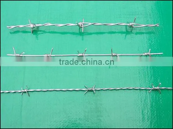 galvanized steel barbed wire