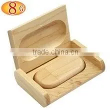 Top Selling Custom Logo Wooden USB Flash Drive with box, promotional gift Wooden USB Pen Drive 16gb/32gb/64gb