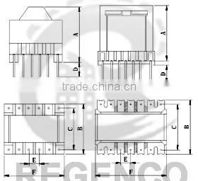 ER Series High Frequency Transformer