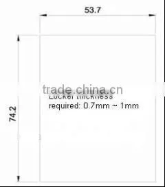 2013 Hot Sale frameless glass door lock