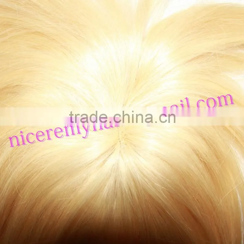 cheap remy brazilian blonde soft dread hair piece